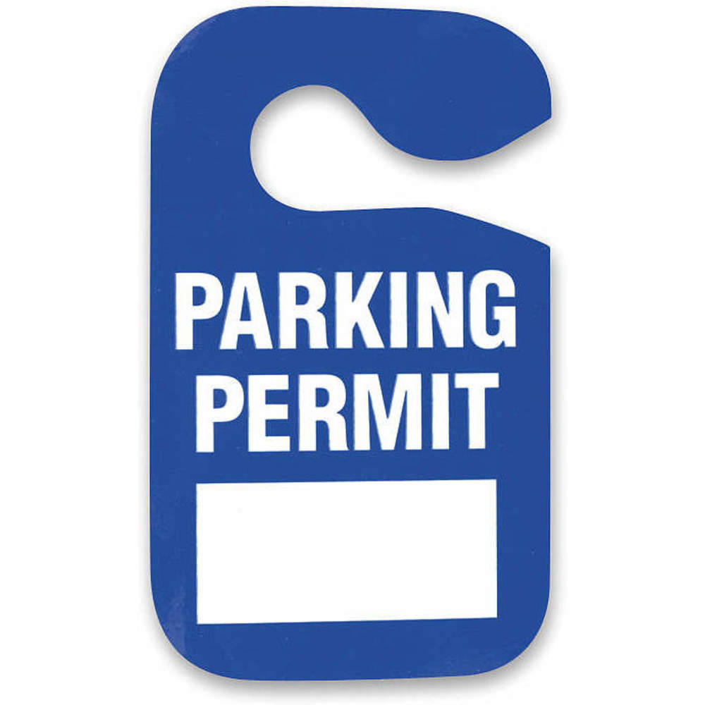 Zezwolenie na parkowanie niebieskie W 3 cale - opakowanie 5 sztuk