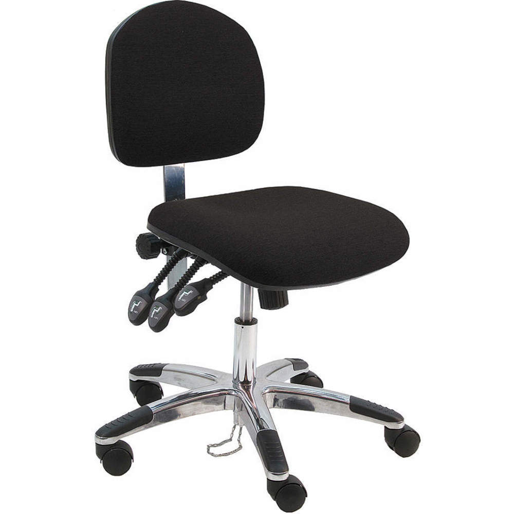 Ergonomiczna tkanina na krzesło w kolorze czarnym