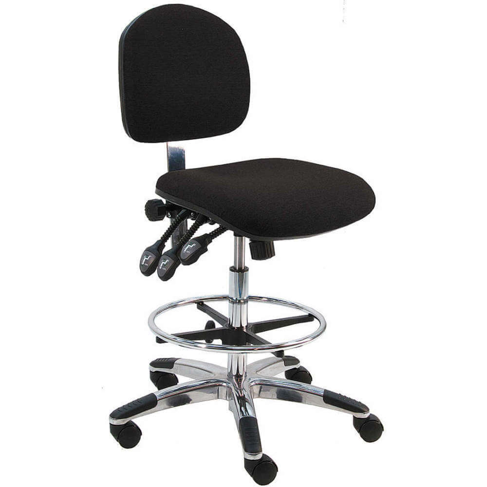 Ergonomiczna tkanina na krzesło w kolorze czarnym
