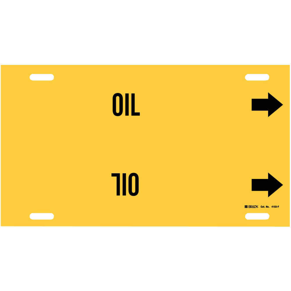 Żółty znacznik do rur olejowy od 10 do 15 cali