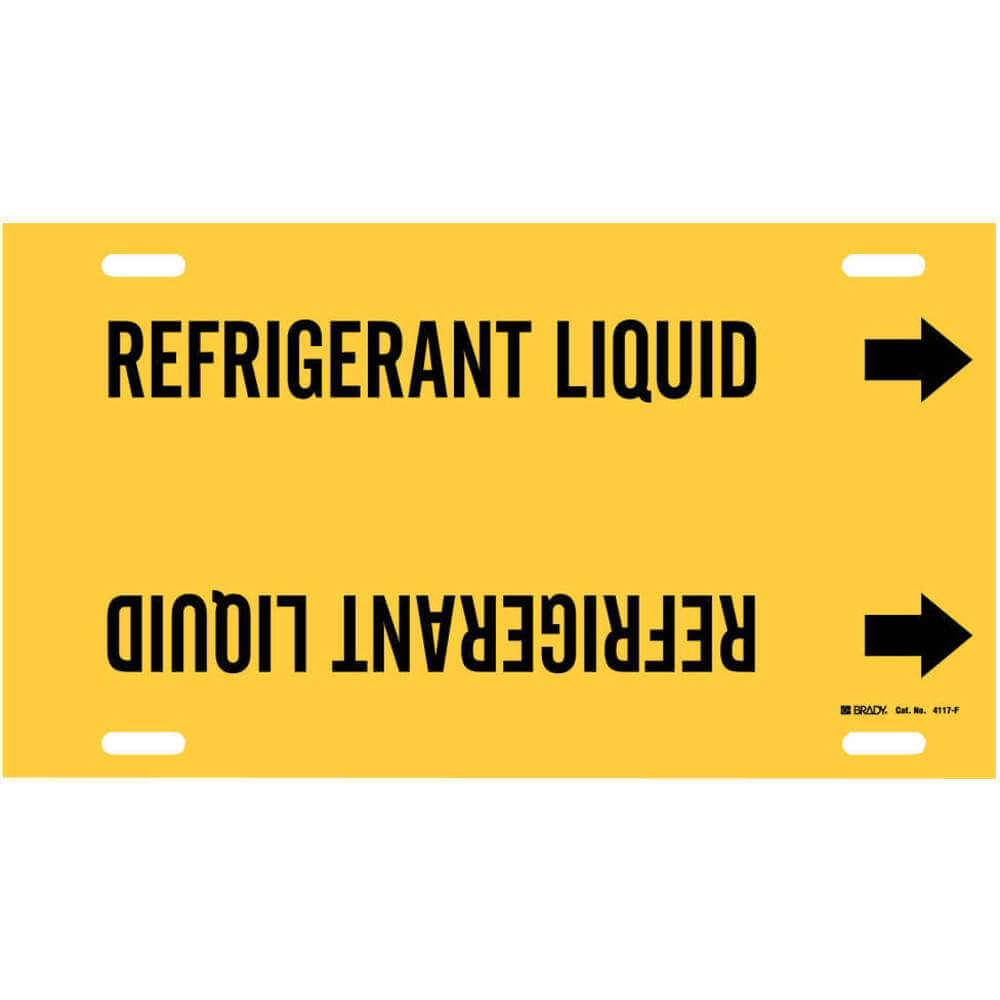 Pipe Marker Refrigerant Liquid 6 ถึง 7-7 / 8 In