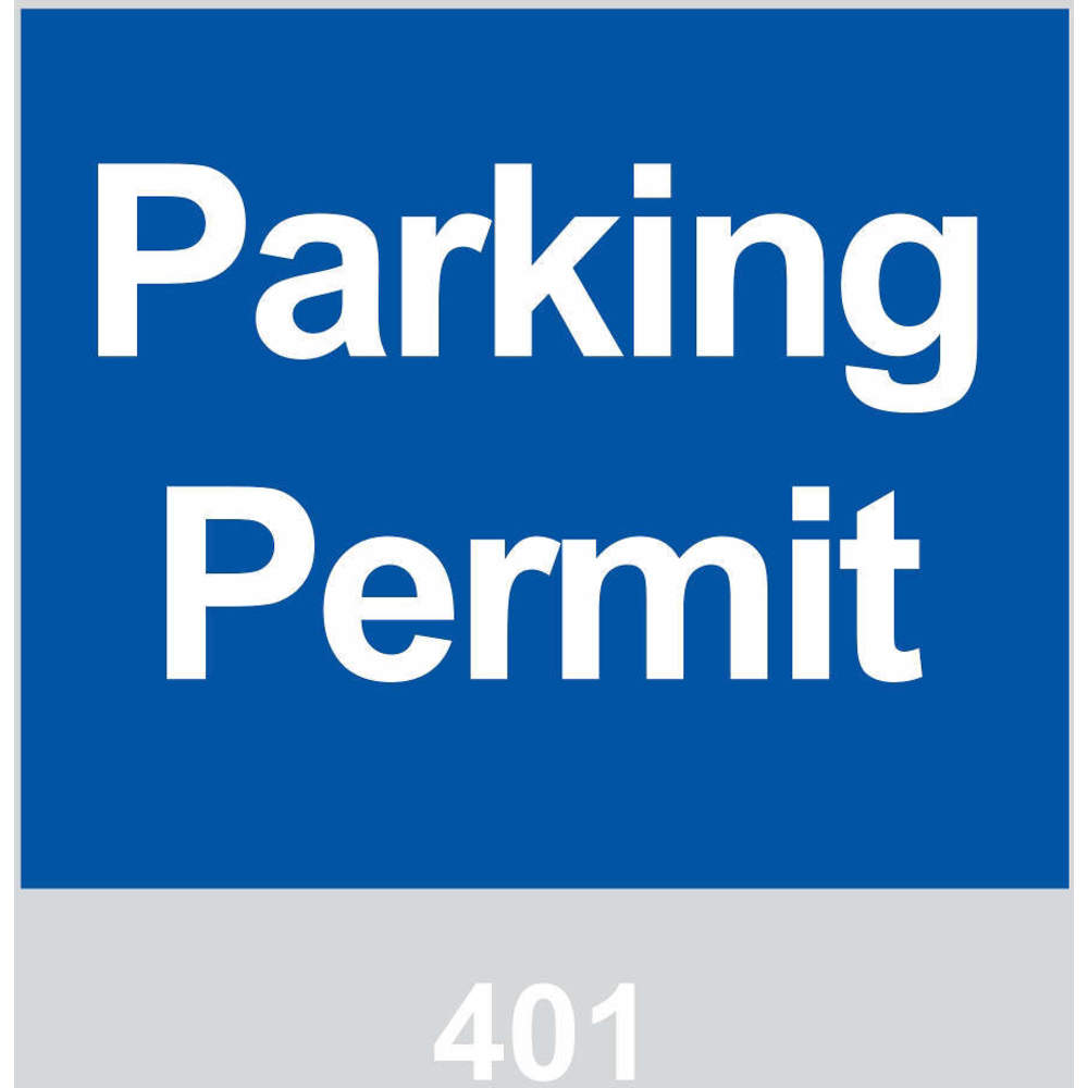 Parking Permits Windshield Blue - Pack Of 100