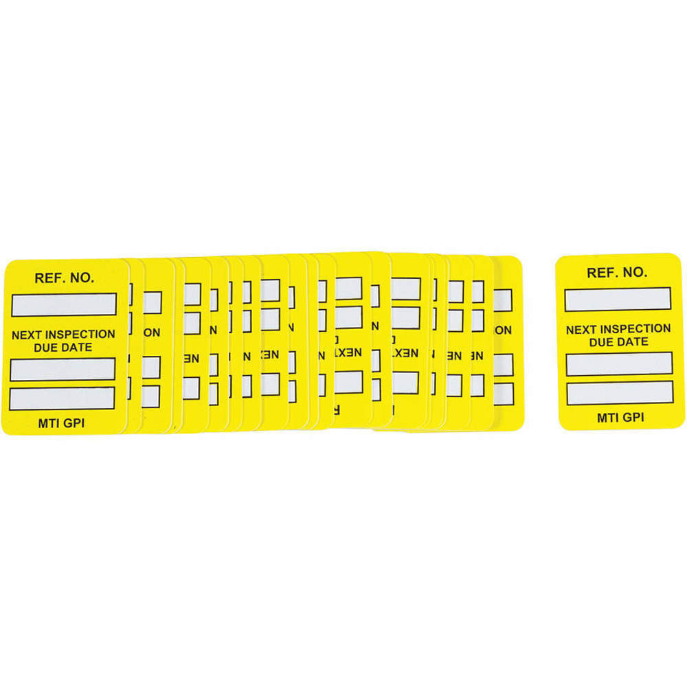 Microtag(r) Inspection Insert Black/yellow - Pack Of 100