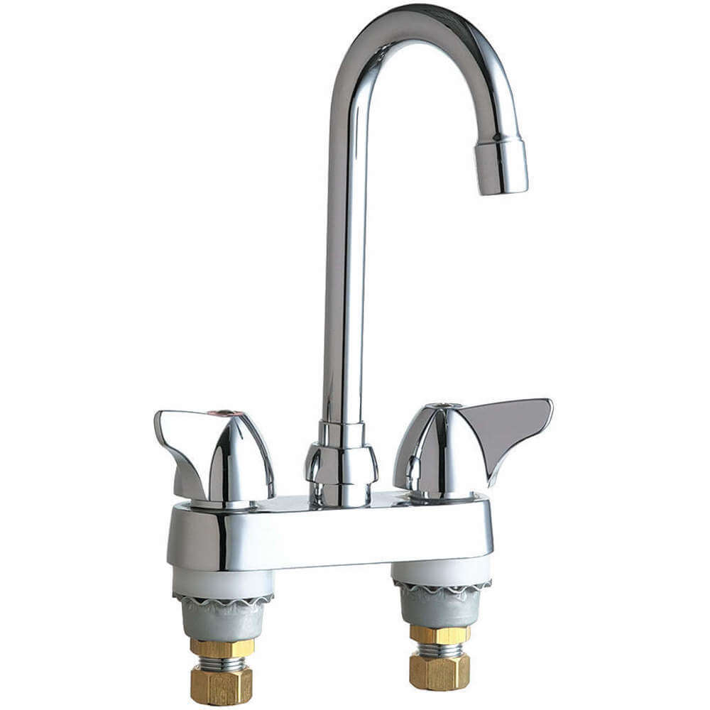 Chicago Faucets 1895ABCP Gooseneck Faucet Lever Rigid/swing None 26Y221 Raptor Supplies 日本