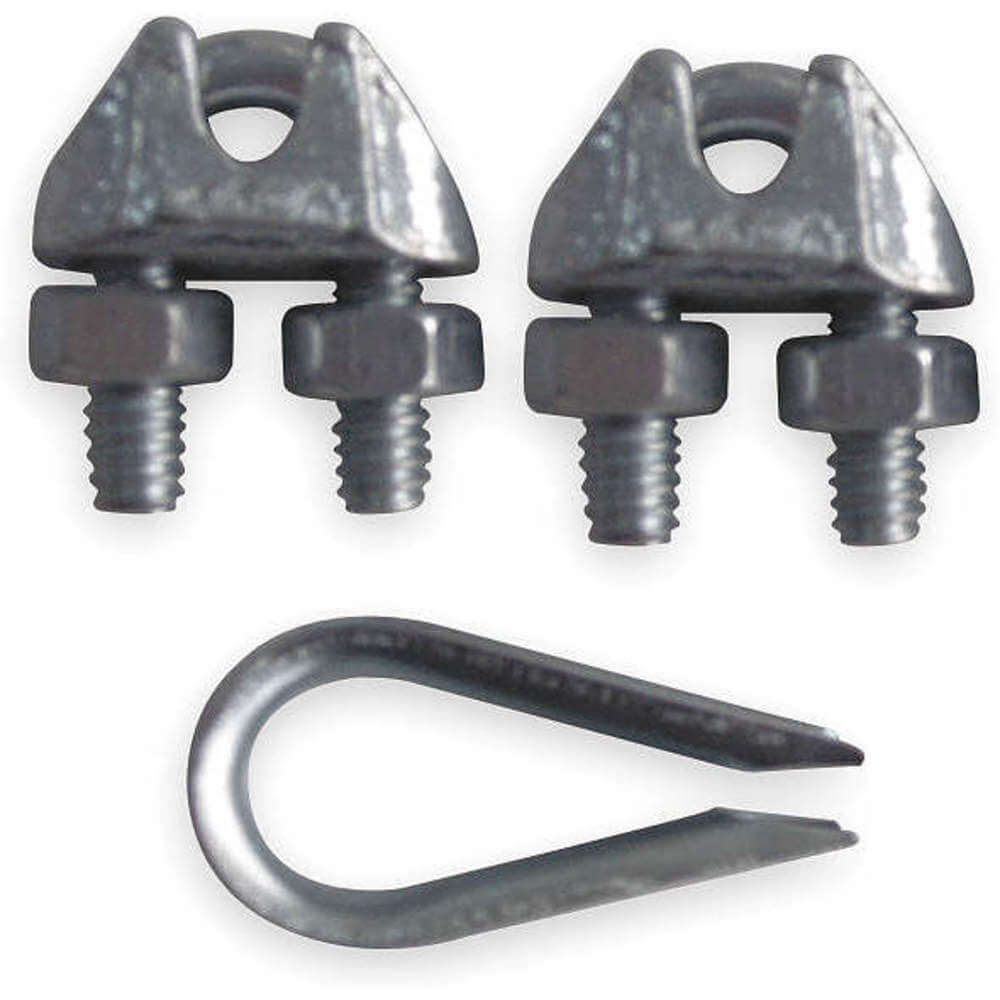 Wire Rope Clip And Thimble Kit 1/4 Inch Ss