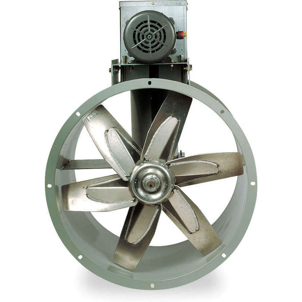 Ventilatore assiale a tubo con pacchetto di trasmissione 208-230 / 460 V
