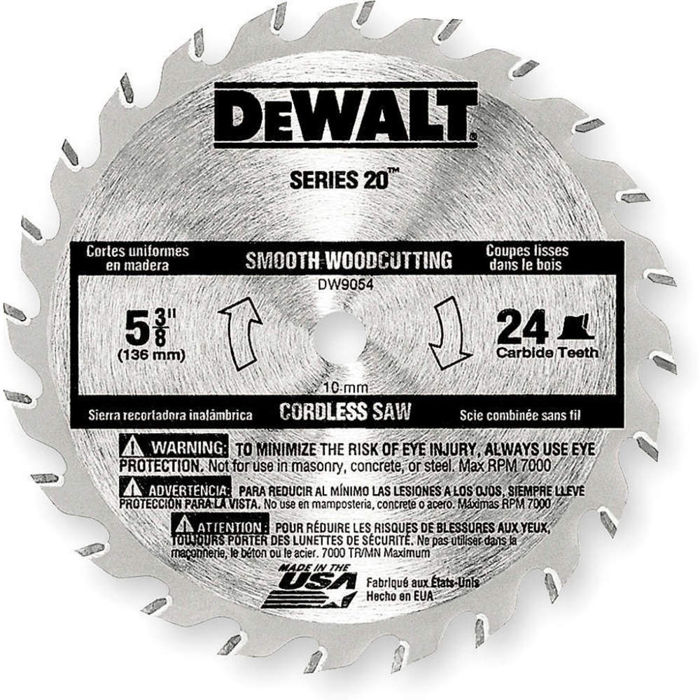 Dewalt Dw9054 | 丸鋸刃超硬 5-3/8 インチ 24 歯 | 4lf44 | Raptor