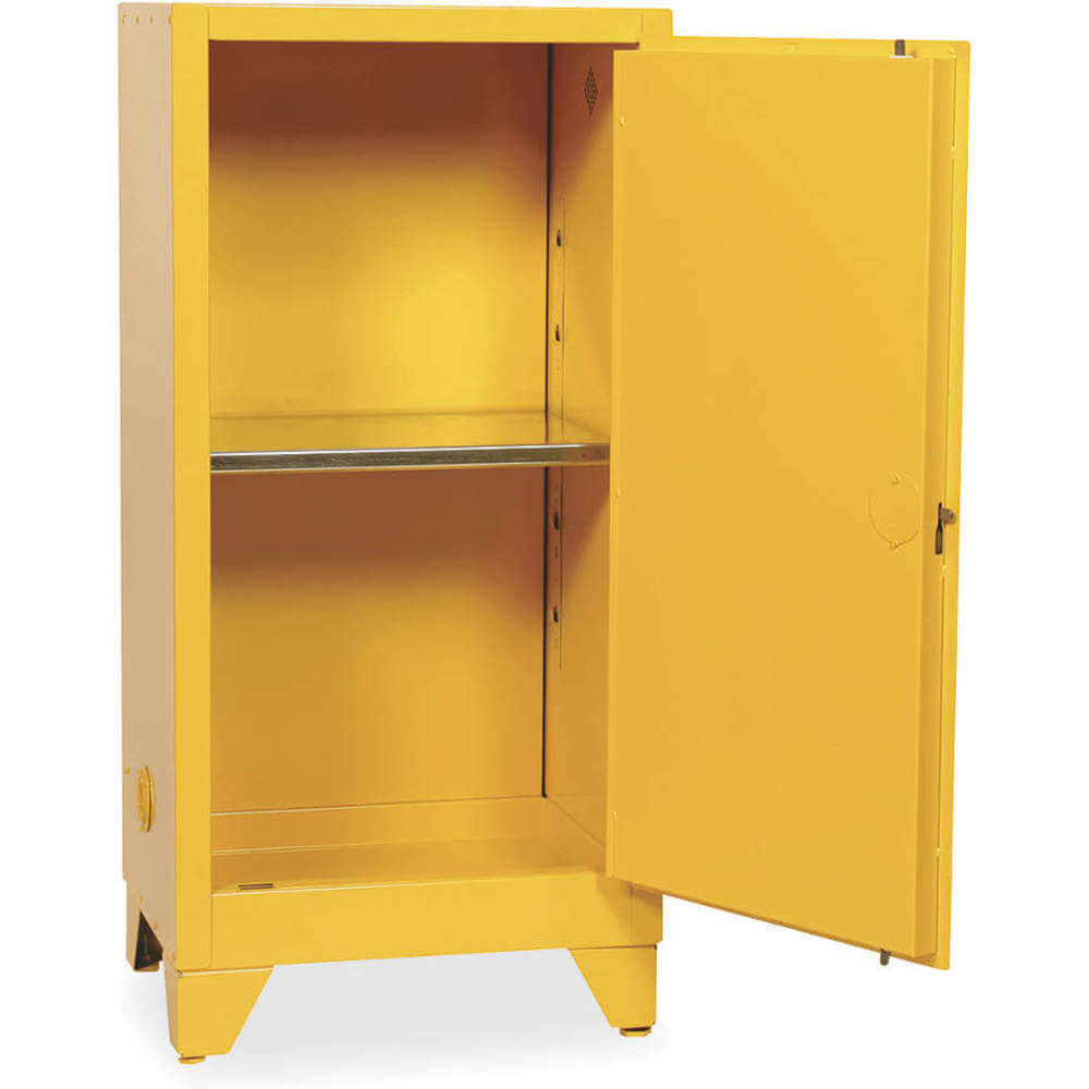 Tower Flammable Safety Cabinet, 16 gal Cap, Single Door