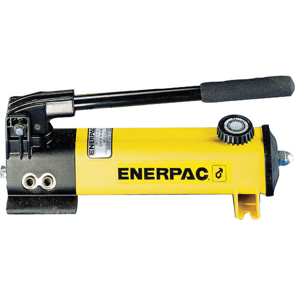 Pompa a mano idraulica in acciaio ENERPAC P-462, due velocità, olio  utilizzabile 453 Cu.Inch