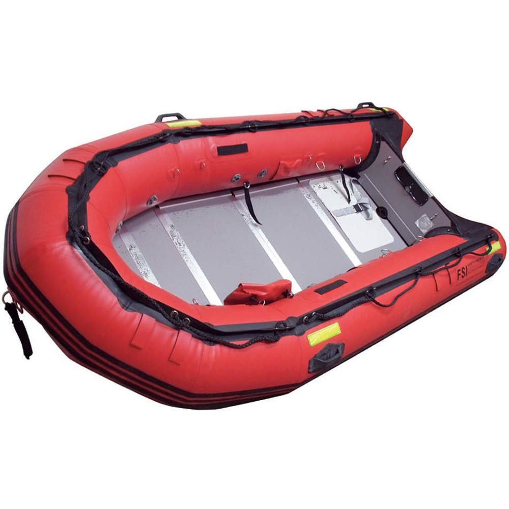 Transom Style Rescue Boat Red 12-1 / 2 Feet