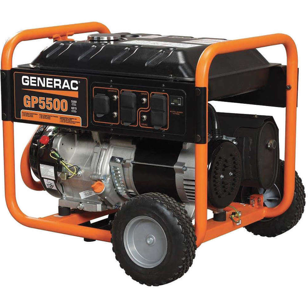 Przenośny generator o mocy znamionowej 5500 389 cmXNUMX