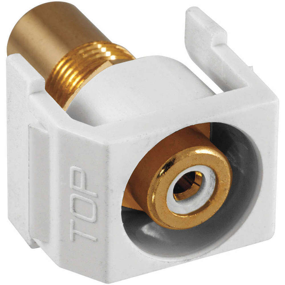 HUBBELL PREMISE WIRING SFRCWRW Snap Fit Connector Red/White RCA/RCA Recd | AF7TJB 22LW12