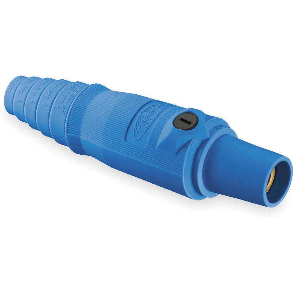 HUBBELL WIRING DEVICE-KELLEMS HBL300FBL Female Plug, Single Conductor, 300 A, Blue | AC3WZD 2XB26
