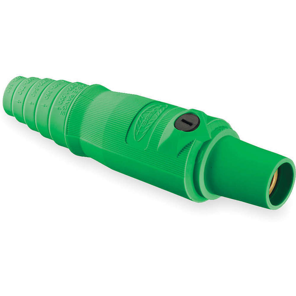 HUBBELL WIRING DEVICE-KELLEMS HBL300FGN Female Plug, Single Conductor, 300 A, Green | AC3WZE 2XB27