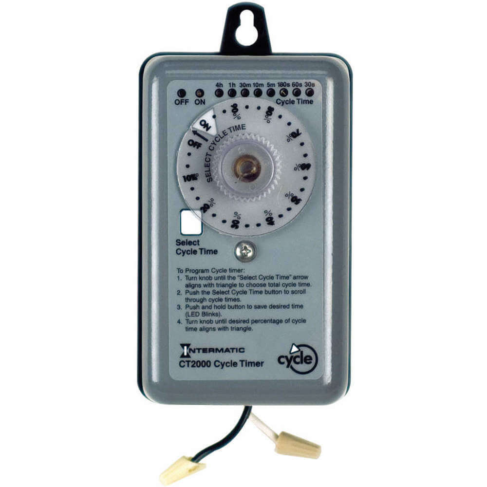 Percentage Cycle Time Switch, SPST, 20 A, 120/240 V