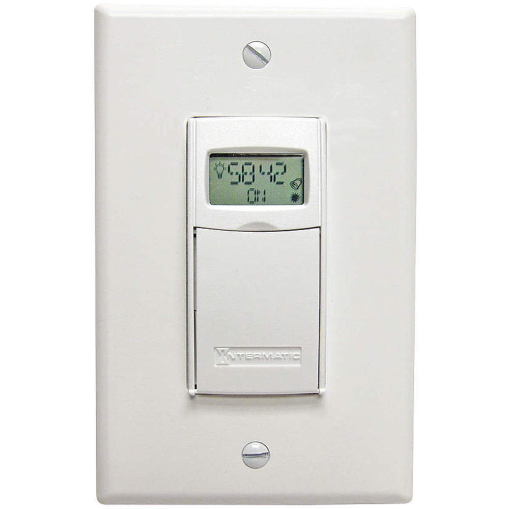 Timer Electronic Wall Switch 120-277V 20A White