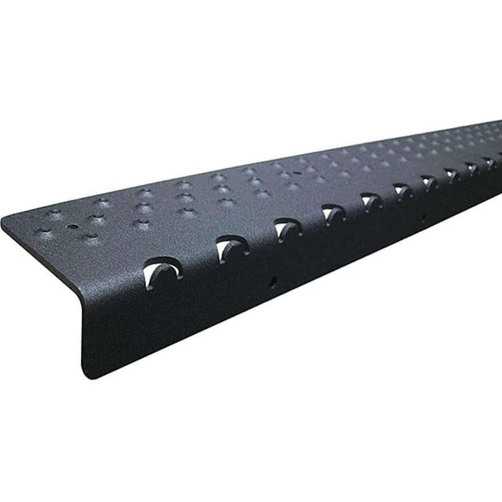 Profilo per scale in alluminio nero, larghezza 4 piedi