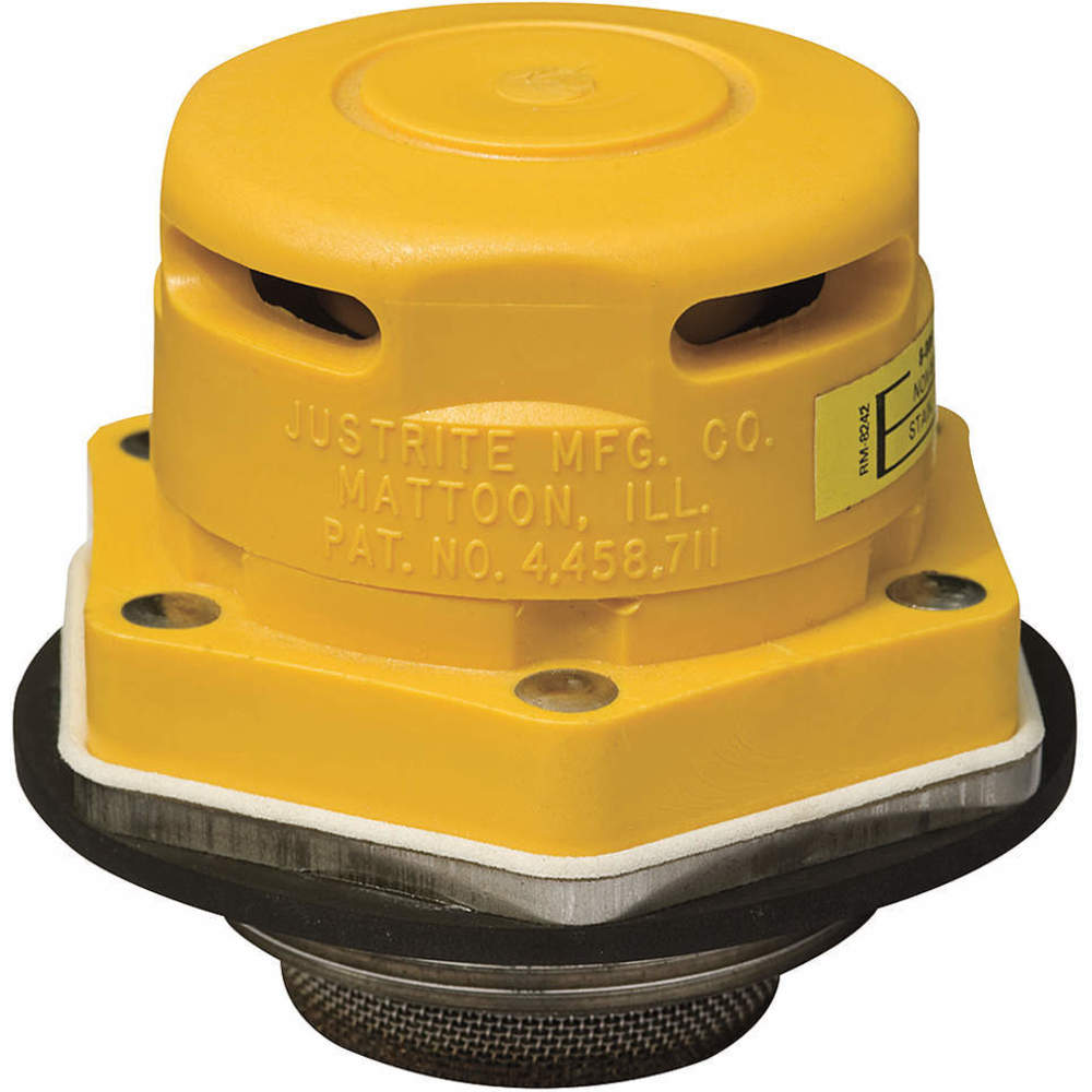 Justrite 08005 3KXC6 非金属垂直ドラムベント、垂直、フレームアレスター、2インチバング、ポリエチレン 日本