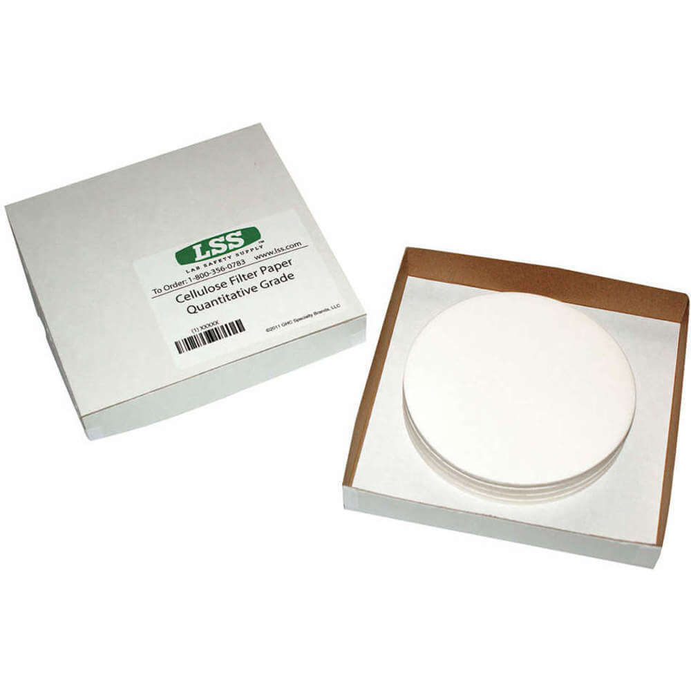 Lab Safety Supply 12k928, Pori Di Carta Da Filtro 2.5um Diametro 15.0 Cm -  Confezione Da 100