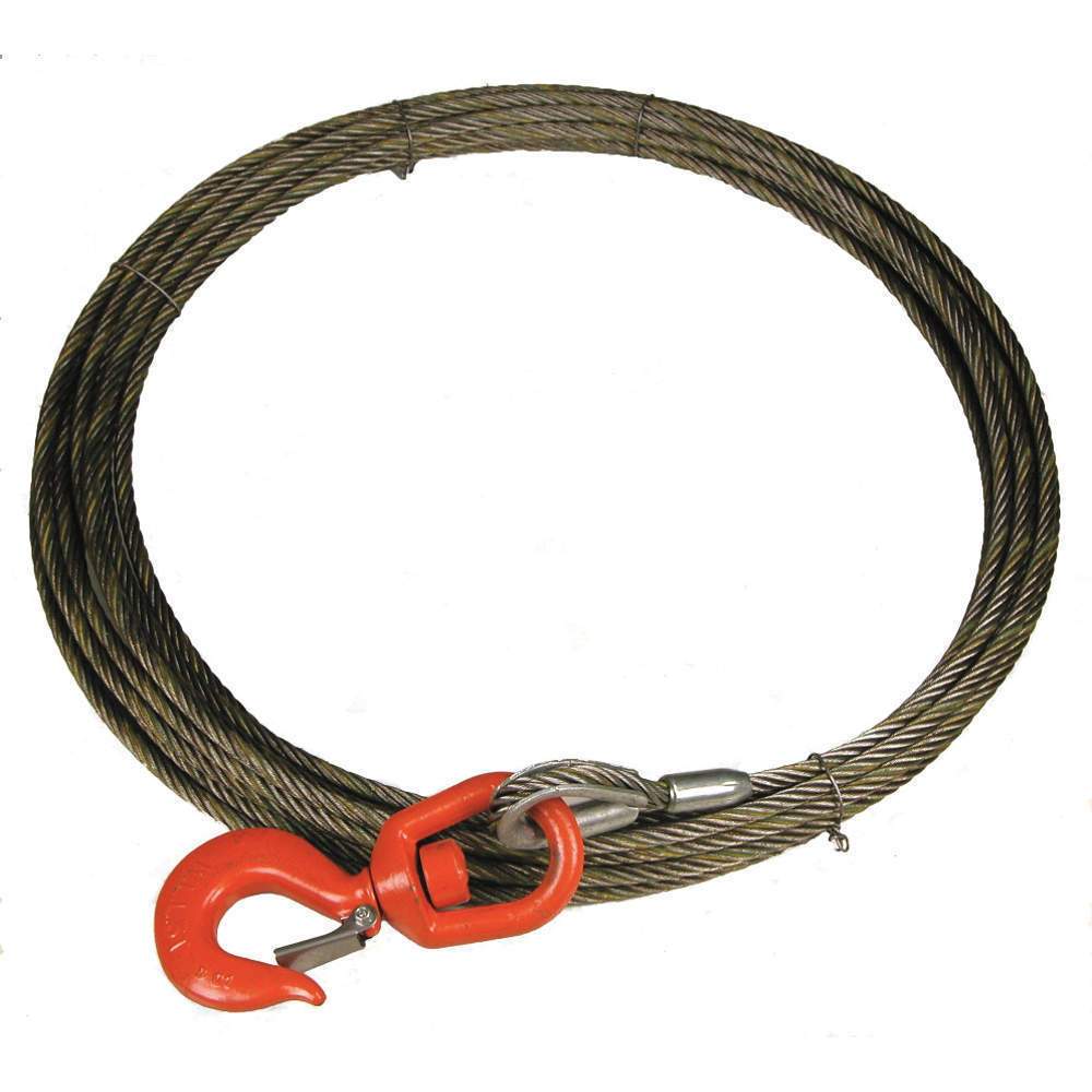 Cable de cabrestante de 3/8 pulgadas x 50 pies