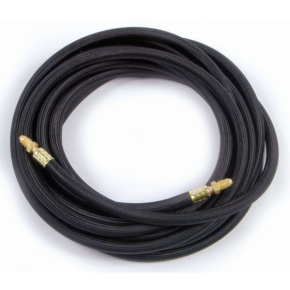 Cable de alimentación de caucho trenzado negro de 25 pies