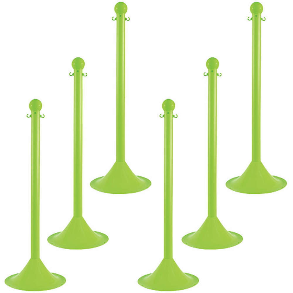 Light Duty Stanchion Green - Pack Of 6