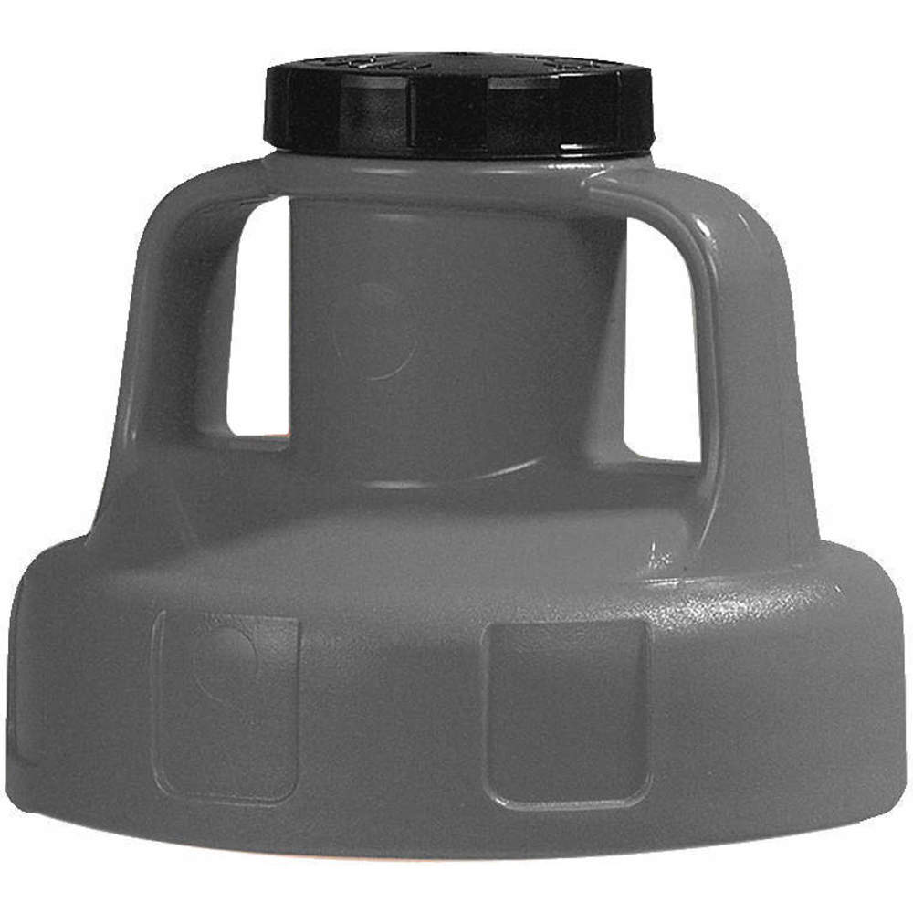 Utility Lid, 2 Inch Outlet Dia., Gray, HDPE