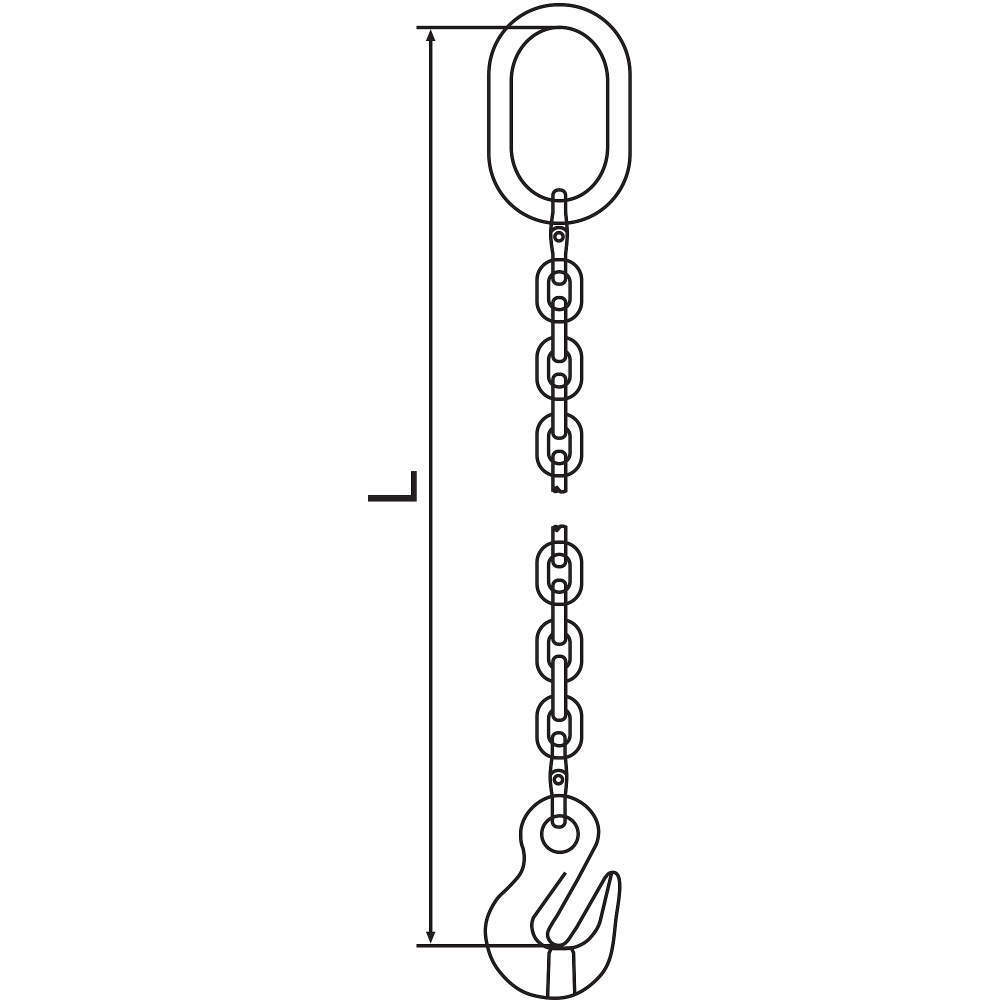 Eslinga de cadena G120 Sog Acero aleado 10 pies de longitud