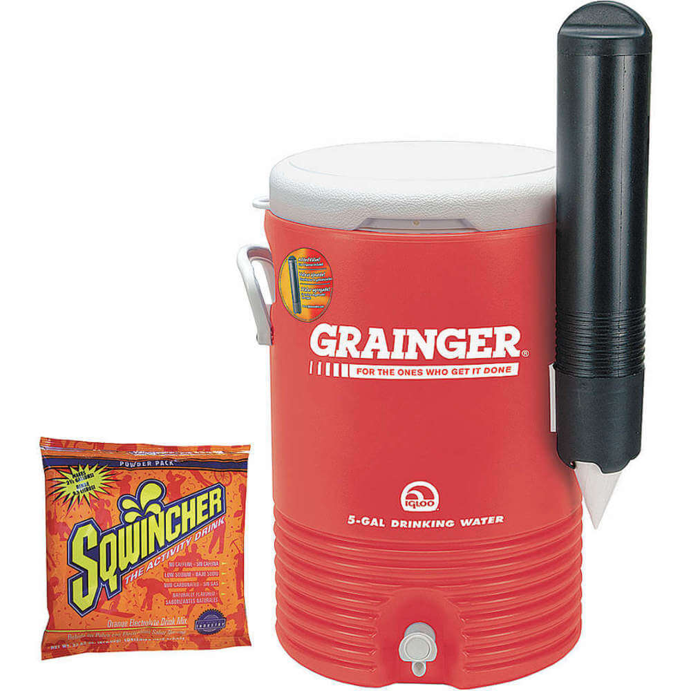 Beverage Cooler with Sports Drink Mix