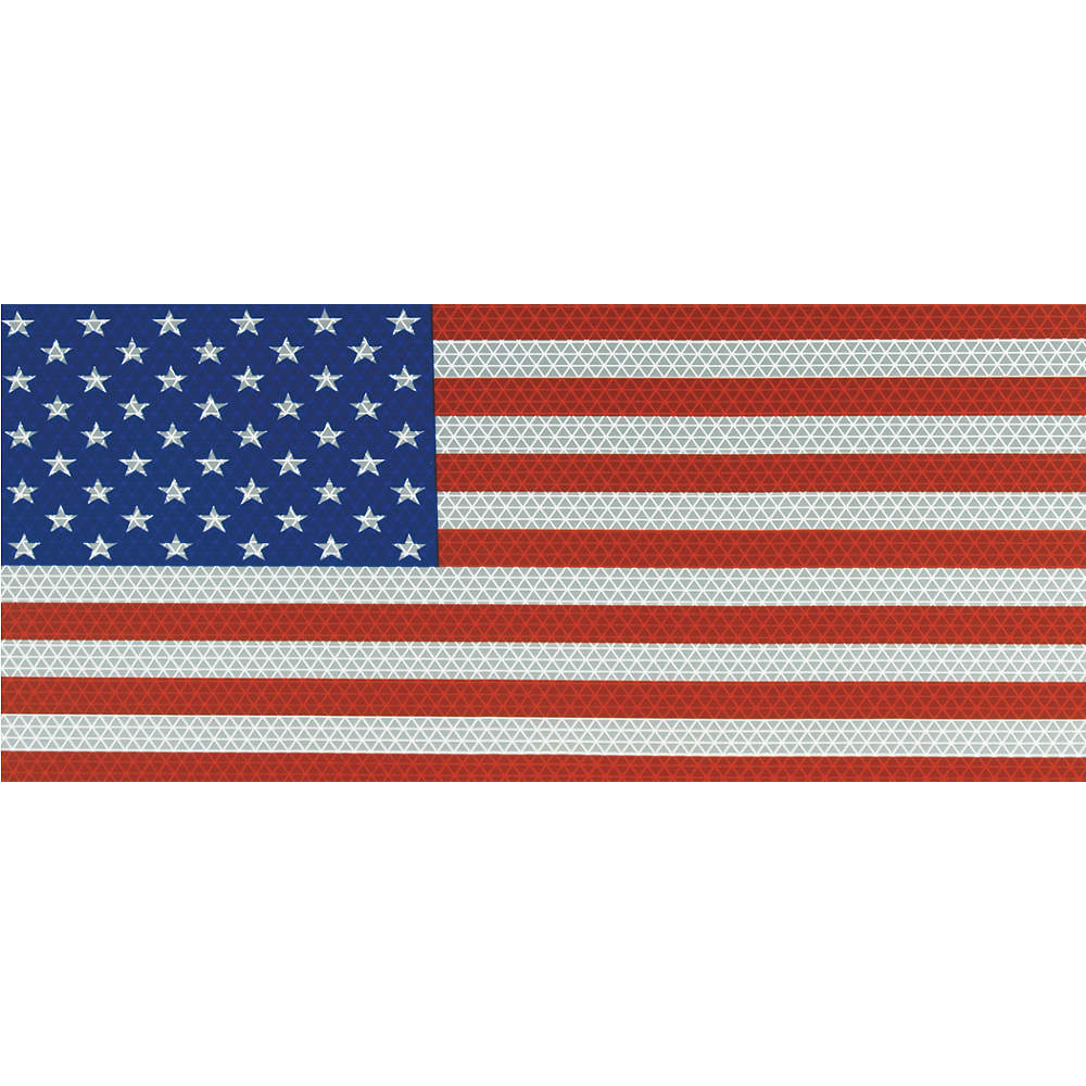 Amerikan Bayrağı Çıkartma Reflektörlü 14 x 7.75