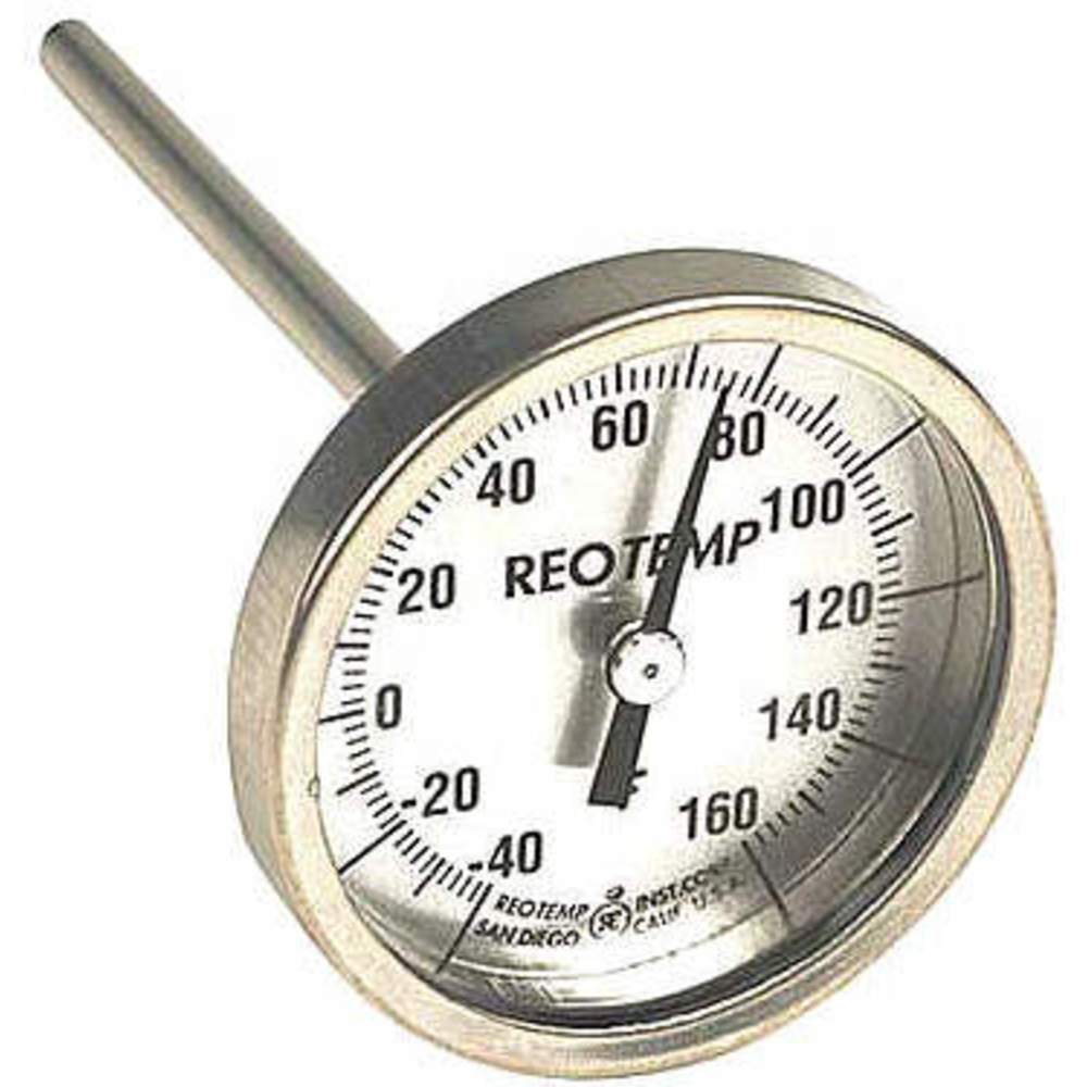 REOTEMP HH0602F23PS Bimetaltermometer 2-3 / 8 tommer urskive -40 til 160f | AC9RWL 3JPH2