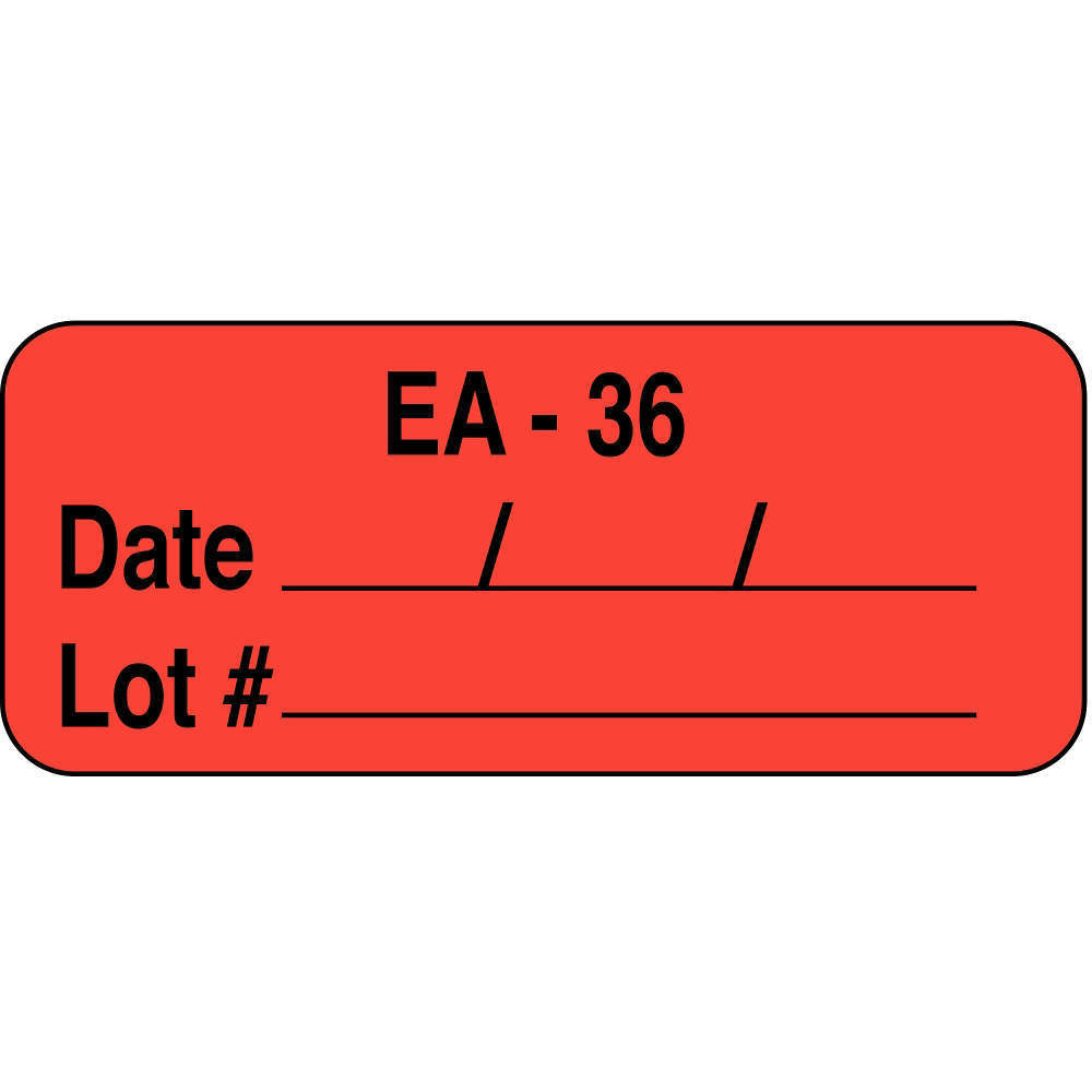 Label 5/8 Inch H 1-11/16 Inch Width - Pack Of 1000