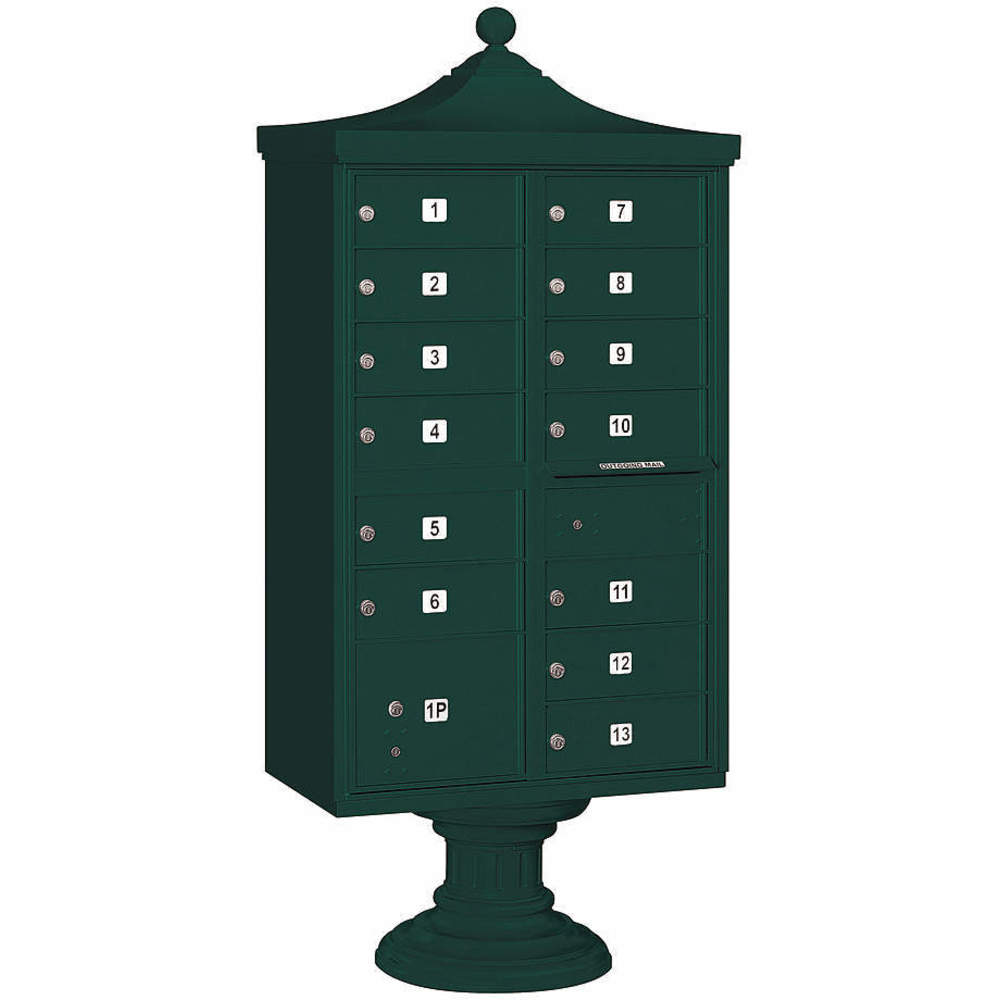 SALSBURY INDUSTRIES 3313R-GRN-P Regency Cbu Private 13 Doors Green | AG3MTD 33MD19