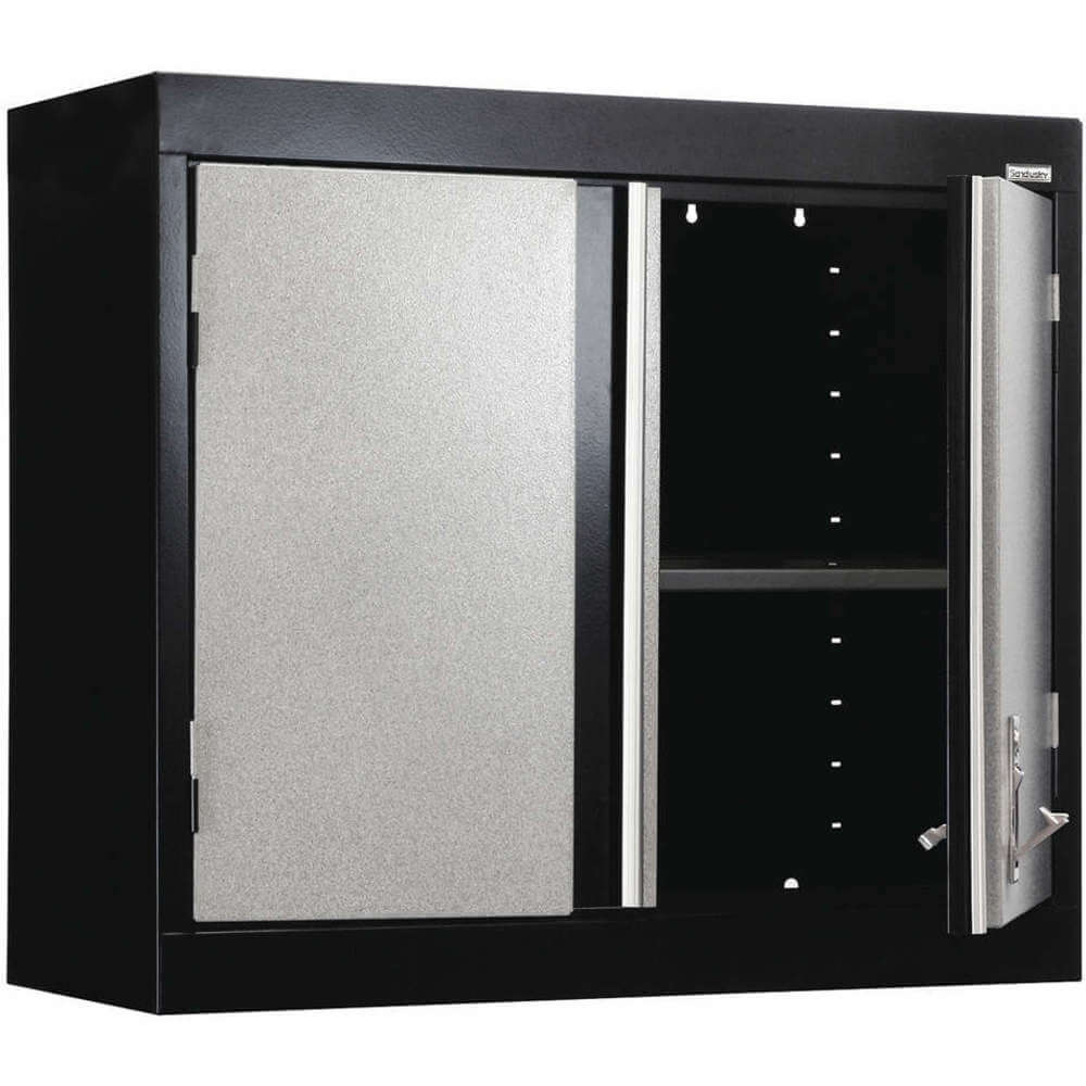 Modular Wall Cabinet 30 inch width Gray/Black