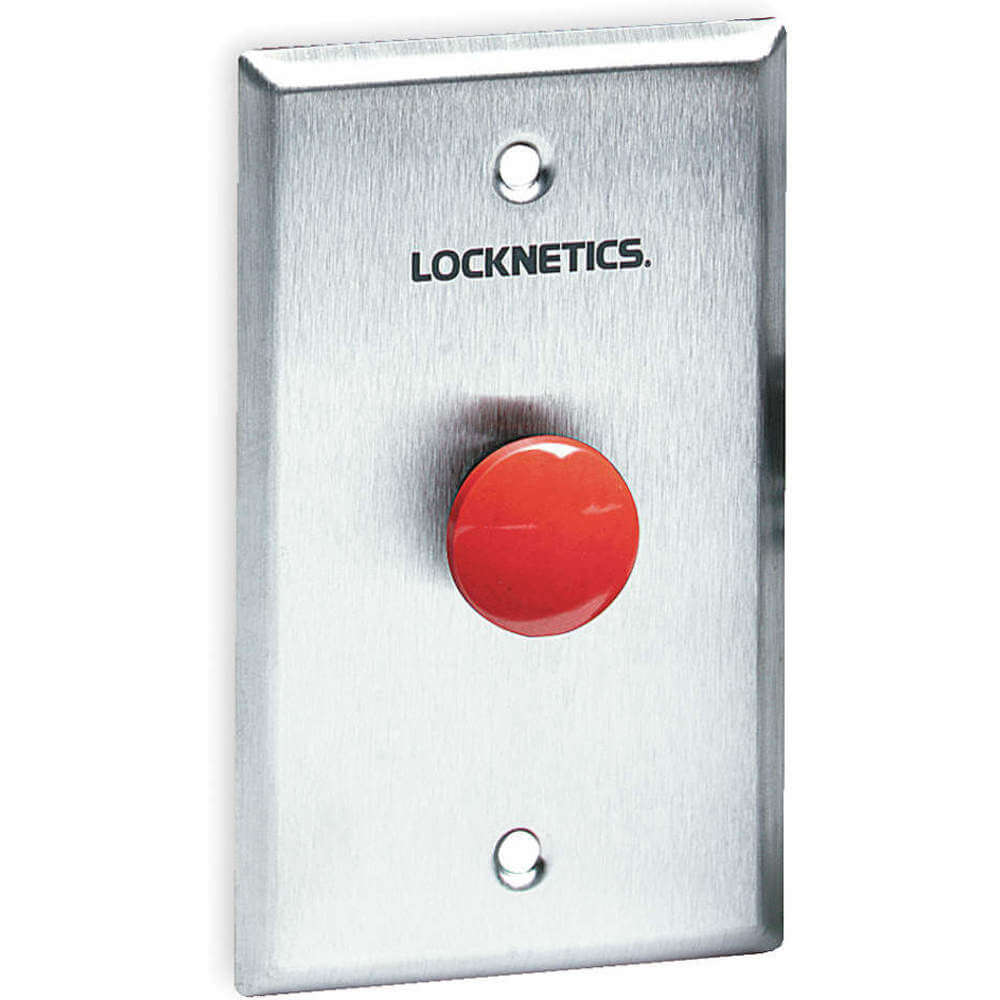 Standard Push Button Red Steel