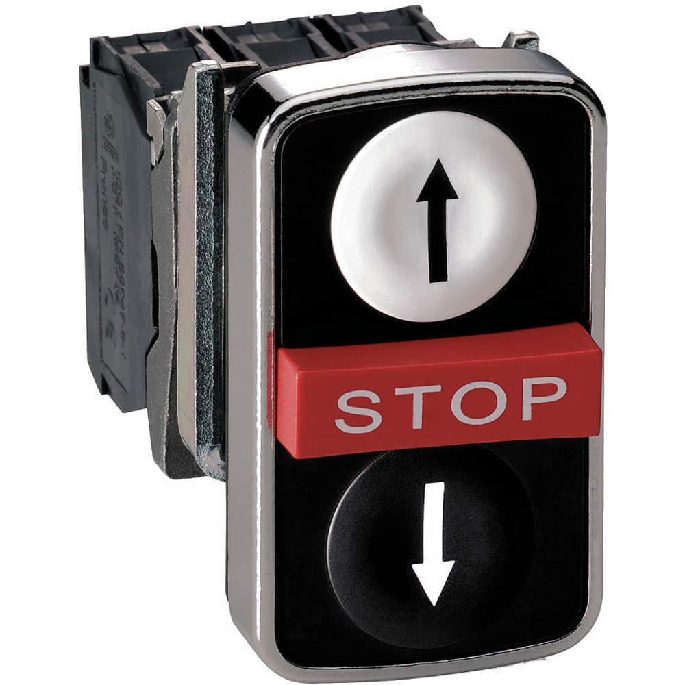 SCHNEIDER ELECTRIC ZB4BA71124 Illuminated Push Button Operator White/black | AG6UYP 48K754