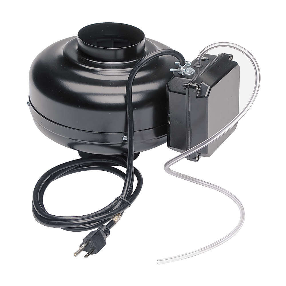 Ventilador de conducto de refuerzo para secadora, 115 V, 9-1/2 de diámetro