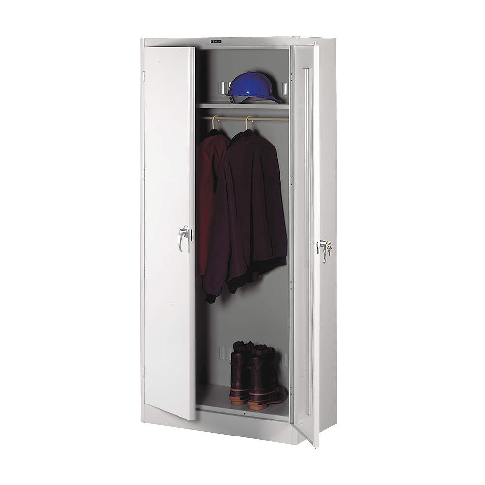 TENNSCO 7818WLGY Wardrobe Storage Cabinet Welded 22 Ga. | AC9NAU 3HNJ5