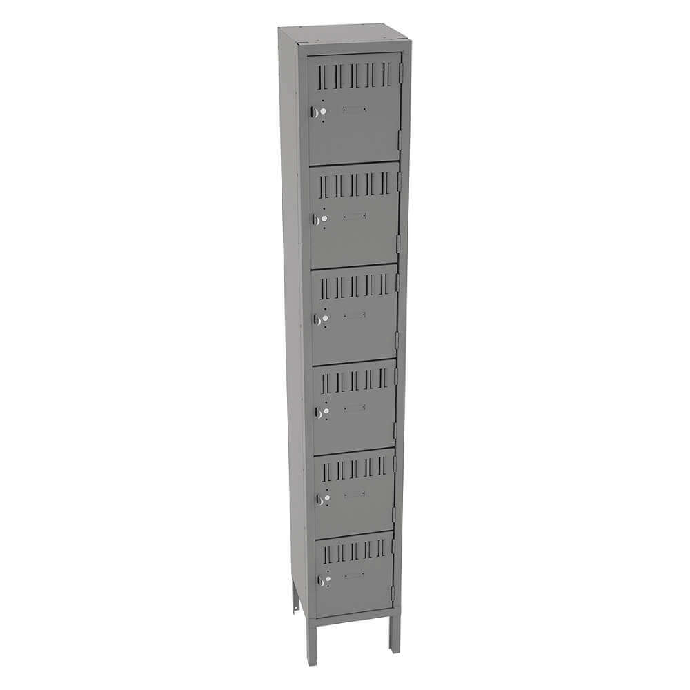 Box Locker Grey 12 cali szerokości x 12 cali głębokości x 78 cali wysokości