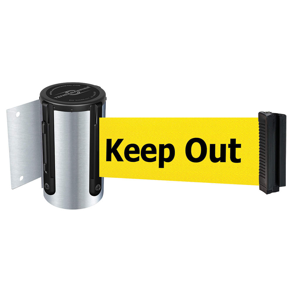 TENSABARRIER 896-STD-1S-STD-NO-YDX-C | Belt Barrier Chrome Belt Yellow ...