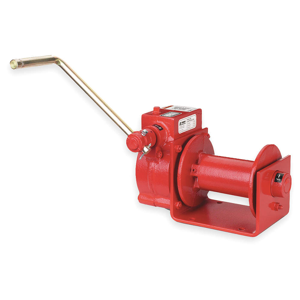 Hand Winch Worm Gear With Brake 2000 Lb.