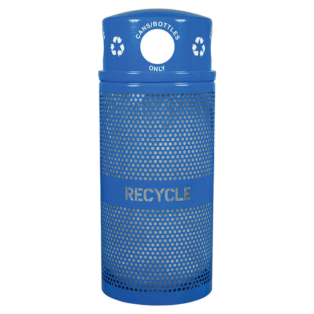Contenitore per riciclaggio 34 galloni blu