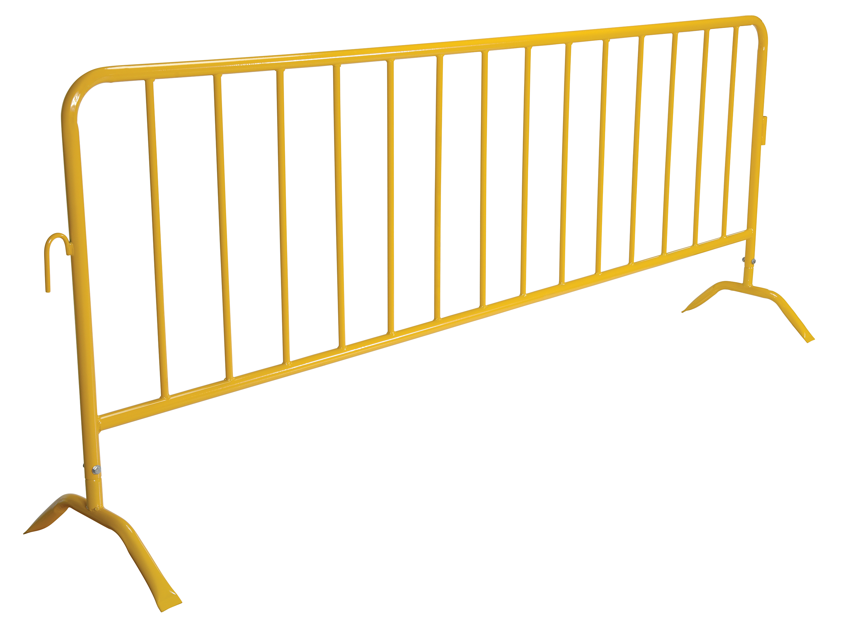 Yellow Barrier with Curved Feet