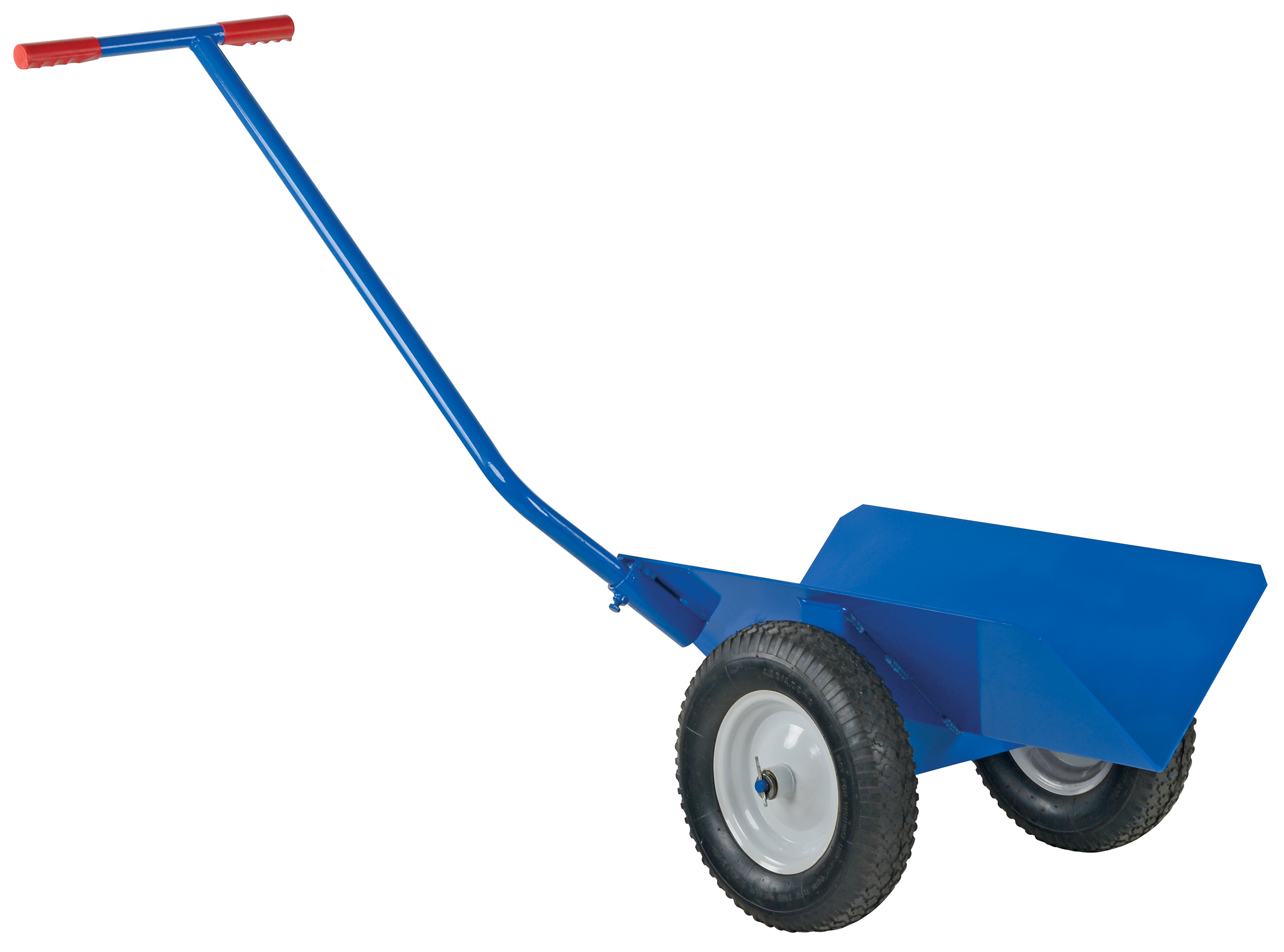 Transportador de tuberías con ranura en V y ruedas rellenas de espuma, 1,000 lb. Capacidad, azul