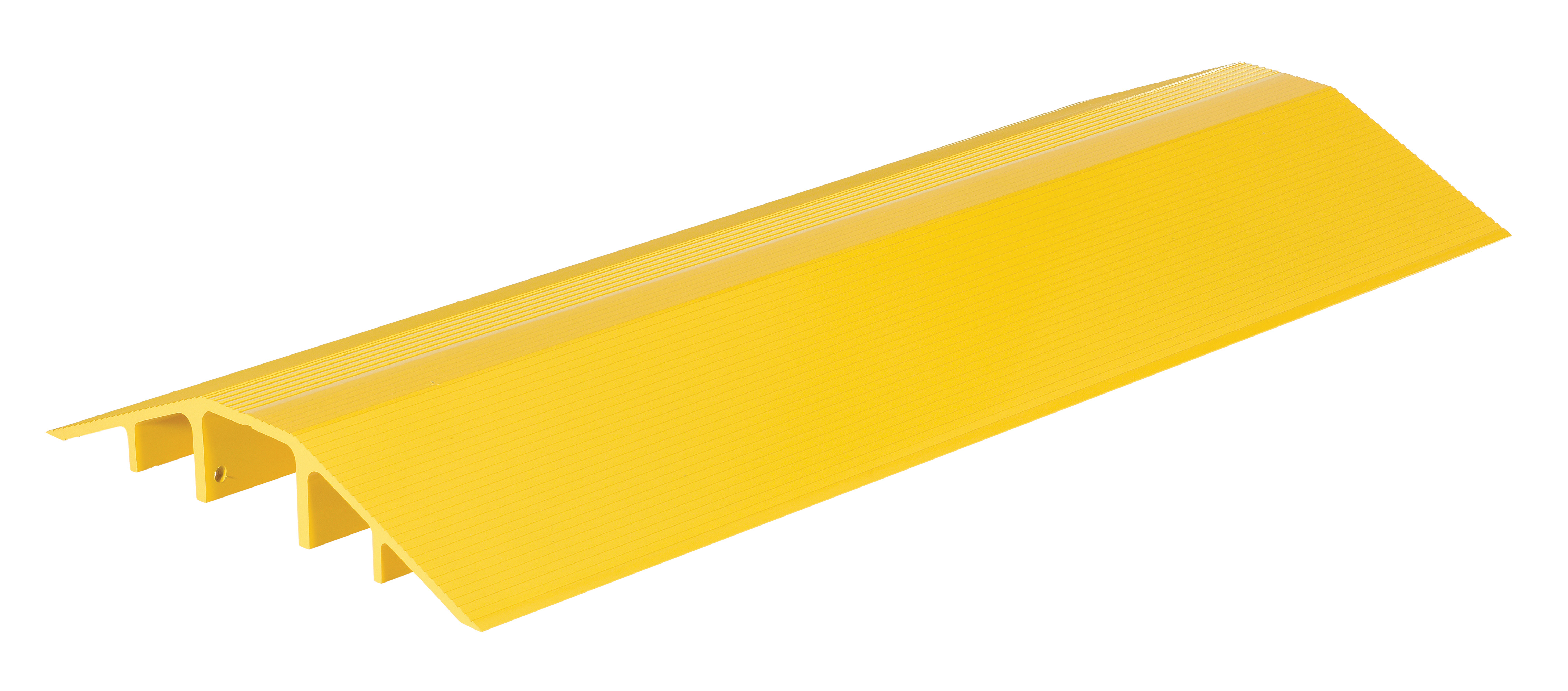 Aluminum Extruded Hose/Cable Crossover, 48 Inch Size, Yellow
