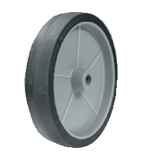 8" Diameter x 1-5/8" Width Poly Hub Wheel Kit With Moldon Rubber