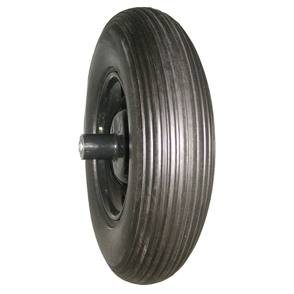 Wheelbarrow Tire Ribbed 16 Inch Diameter