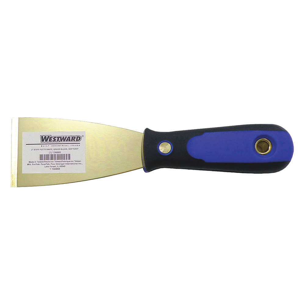 Putty Knife Stiff Full Tang Messing / pp 2in