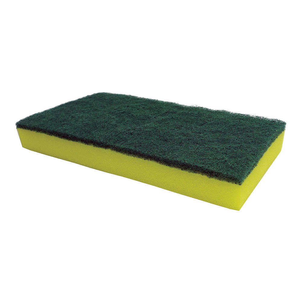 Depurador de esponja 9x4-1 / 2 pulgadas verde / amarillo