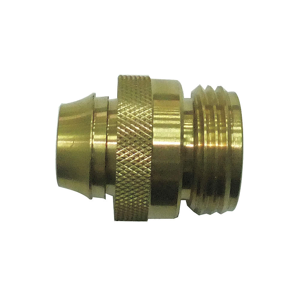 Hose Connector Male Brass 100 psi